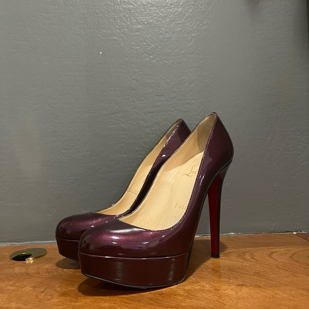 Red Bottom Christian Louboutin Purple Pump Heels